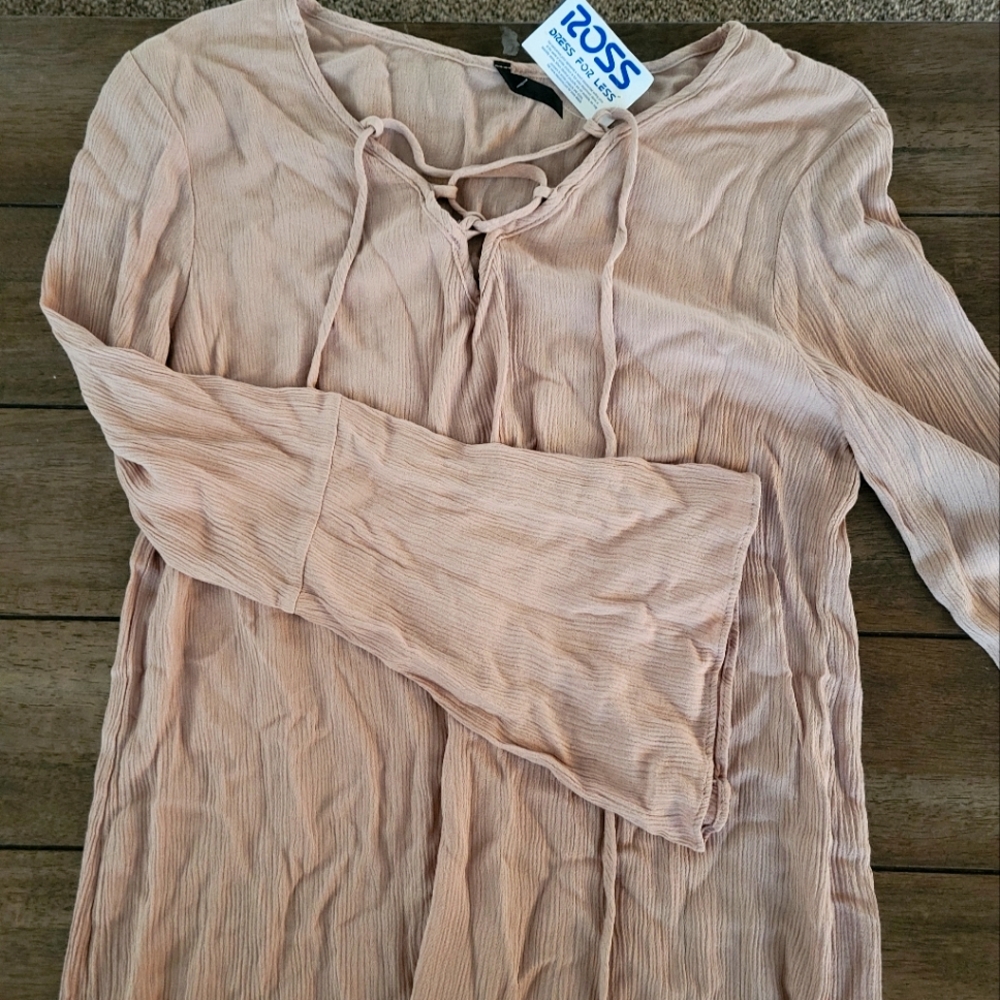 Tan long shirt/dress